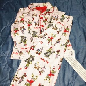 NWT boys 3T "The Grinch" by Dr. Seuss Christmas pjs
